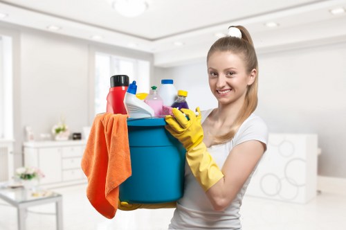 Treating carpet stains and traffic lanes