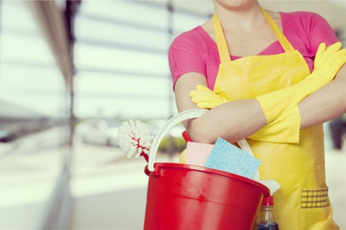 Office cleaner in Ruislip maintaining a professional workspace