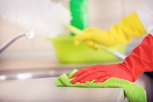 Deep cleaning tasks completed by cleaners in a Ruislip property