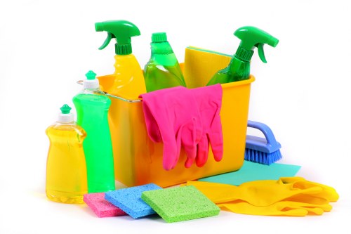 Steam cleaning process for carpets in Ruislip office space